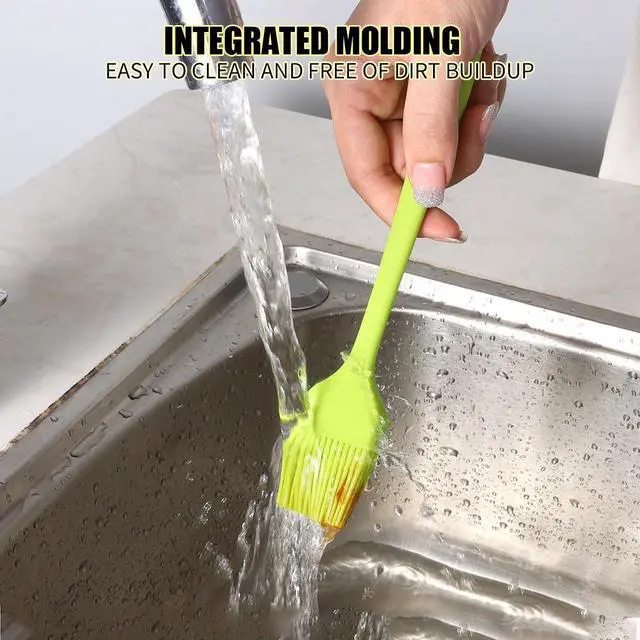 Alt view image 5 of 7 - 8 Pcs Silicone Basting Brush 230 Heat Resistant BPA Free Silicone Marinading Meat Grill Basting Pastry Brush for Oil Butter Sauce Sausages Desserts Turkey Baster Grill Barbecue