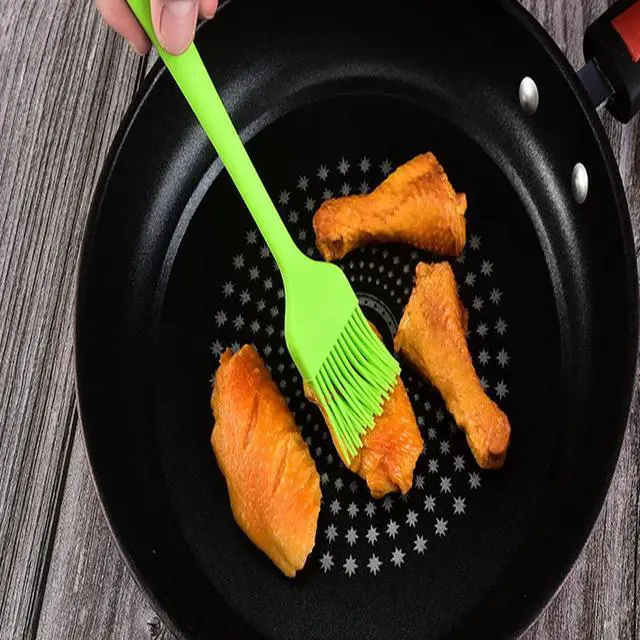 Alt view image 6 of 7 - Silicone brush, Oil Brush for BBQ Kitchen Cooking Baking and Grilling (2 PCS,pink)