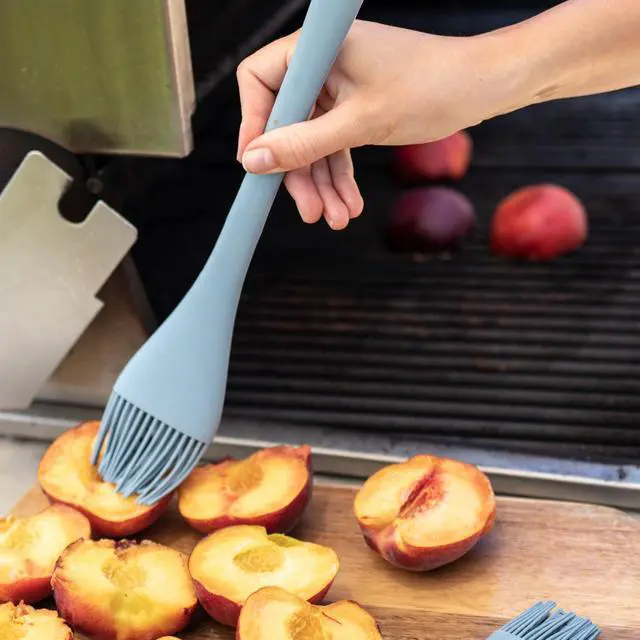 Alt view image 4 of 7 - Get It Right Premium Silicone Basting Brush - Heat Resistant BBQ, Pastry, Turkey Brush - Perfect for Cooking, Grilling, and Baking - Ultimate, Navy