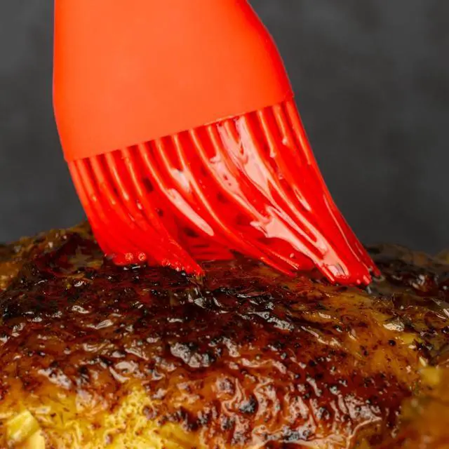 Alt view image 5 of 7 - Get It Right Premium Silicone Basting Brush - Heat Resistant BBQ, Pastry, Turkey Brush - Perfect for Cooking, Grilling, and Baking - Ultimate, Navy