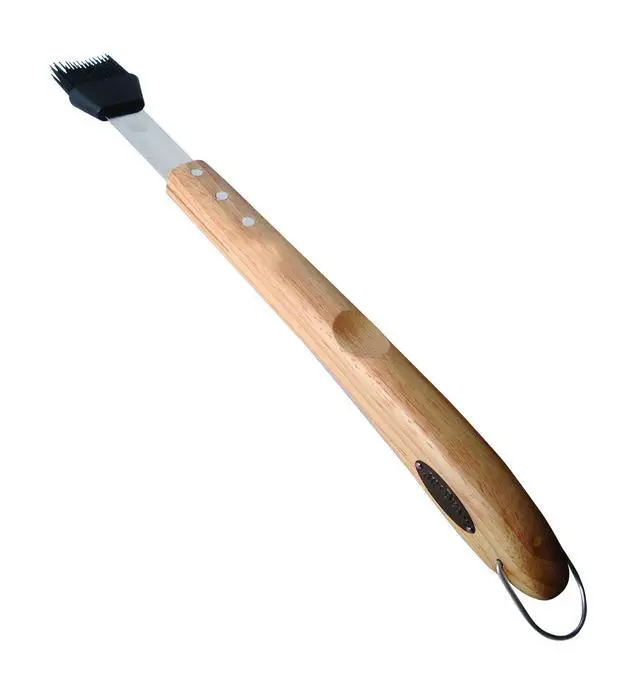 Alt view image 2 of 4 - Wooden Handle Silicone Head Basting Brush