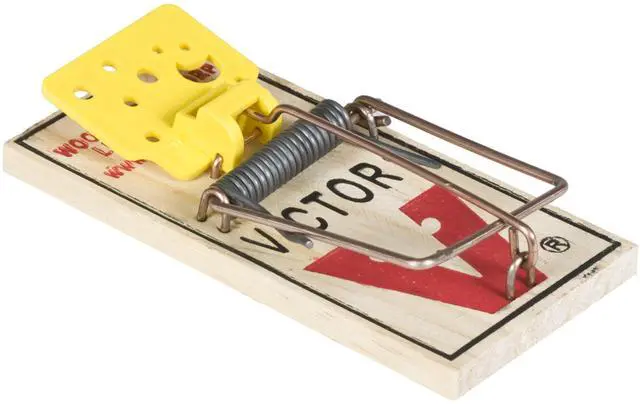 Main image of Easy Set Mouse Trap 4 Pack M033 - Wooden Easy Set Mouse Trap - Prebaited