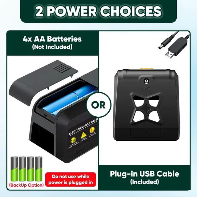 Alt view image 3 of 7 - Large Electric Rat Trap Mouse Traps for Indoor Home No Touch Instant Kill