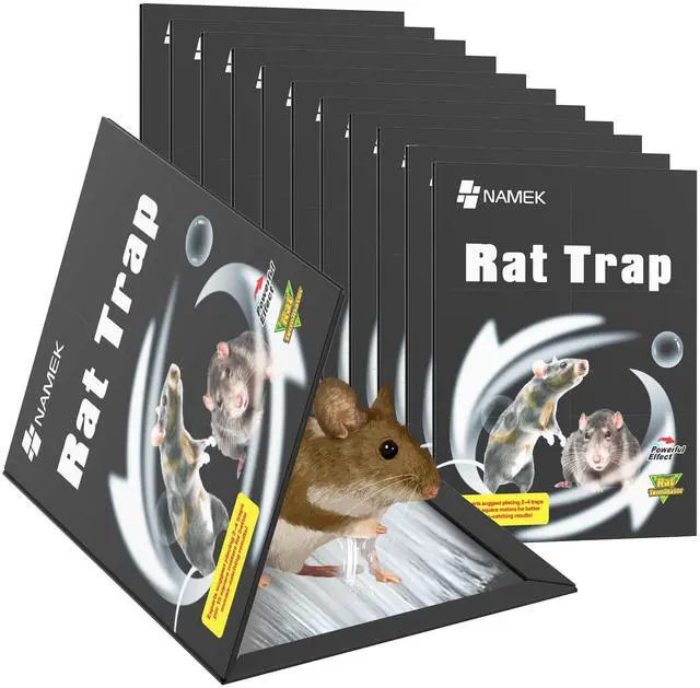 Main image of 12-Pack 13.8"x9.9"Extra Wide Rat Traps, Heavy Duty Glue Traps for Mice & Rats - Eco-Friendly Indoor Pest Control, Tunnel Design Rat Trap with Super Sticky Adhesive (Mouse Killer, Safe for Kids & Pets)