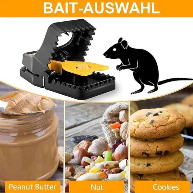 Alt view image 4 of 7 - Reusable Mouse Traps for Indoor Use Plastic Mice Traps with Sensitive Trigger, Easy to Set Rodent Control for Home, Kitchen, Garage