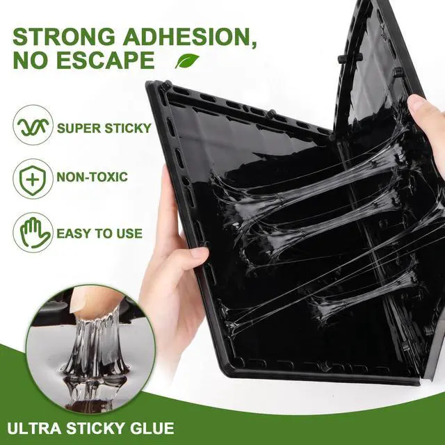 Alt view image 4 of 7 - 4 Pack Glue Traps for Mice 10.25" *10.87" Sticky Mouse Rats Traps for Home