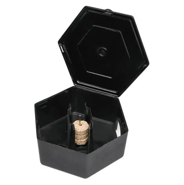 Alt view image 2 of 7 - Rodent Bait Station for Mice & Rats Indoor & Outdoor Use | Small Plastic Bait Box | Compact Size | Weatherproof, Reusable