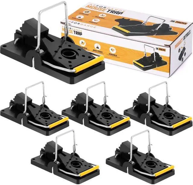 Main image of Mouse Trap, Mouse Traps Indoor for Home, Small Mice Trap Home Quick Effective Sanitary Safe Mousetrap Catcher for Family and Pet (Pack of 6)