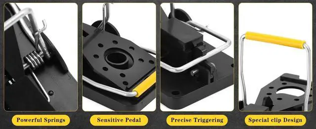 Alt view image 5 of 6 - Mouse Trap, Mouse Traps Indoor for Home, Small Mice Trap Home Quick Effective Sanitary Safe Mousetrap Catcher for Family and Pet (Pack of 6)