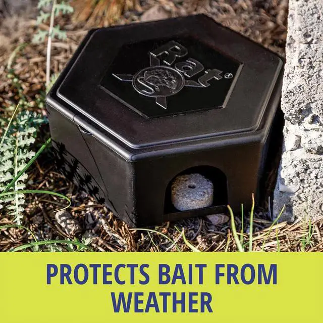 Alt view image 7 of 7 - Rodent Bait Station for Mice & Rats Indoor & Outdoor Use | Small Plastic Bait Box | Compact Size | Weatherproof, Reusable