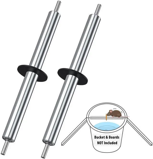 Main image of 2 Pack Humane Mouse Trap Bucket Rolling Log No Kill Auto Release Rats Catch