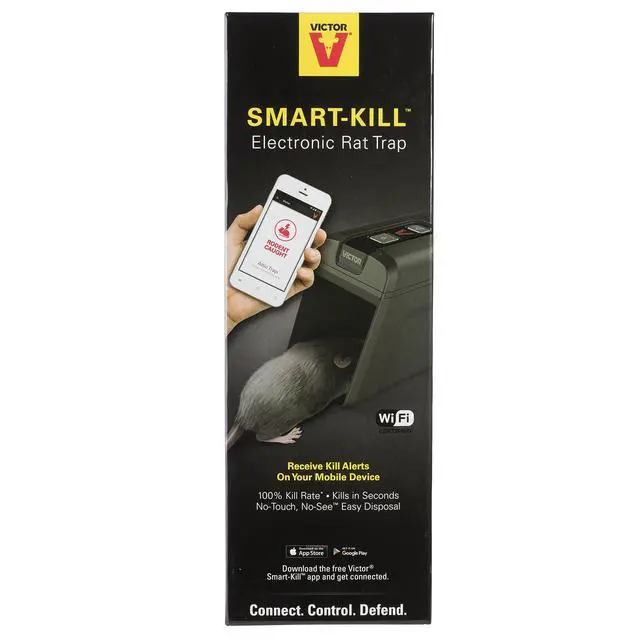 Alt view image 2 of 7 - Smart-Kill Humane Wi-Fi Enabled Electronic Rat Trap Killer - 2 Traps