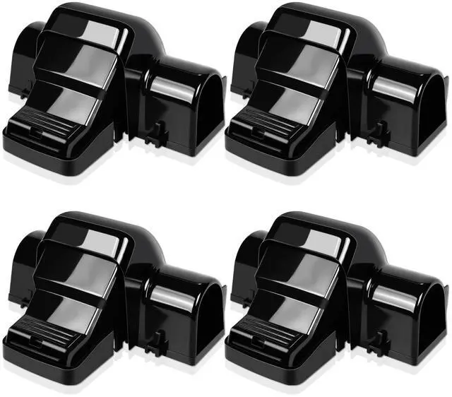 Main image of 4 Pack Powerful Rat Traps with Dual Tunnels Design, Quick Humane Kill Mouse Snap Trap Safe for Pet & Kids, Reusable Chipmunk Rats Traps for Outdoor Indoor Garden Basement Yard, Easy to Set