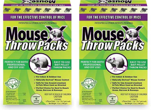 Main image of Throw Packs- for All Species of Rats Mice Safe Around Pets- Pack of 2