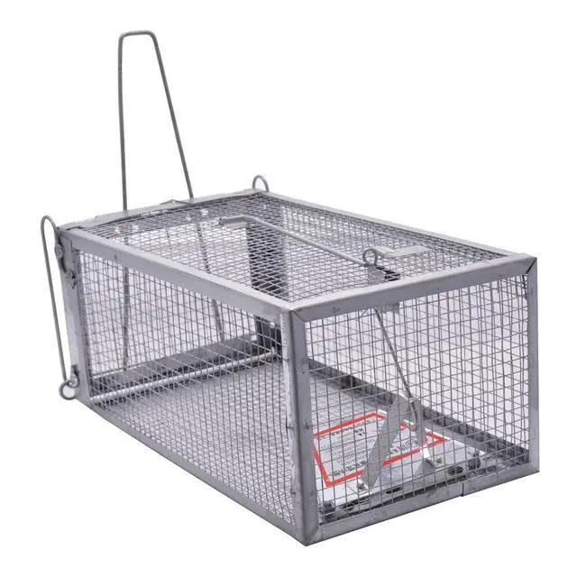 Alt view image 6 of 7 - Humane Live Animal Mouse Cage Traps, Catch and Release Mice, Rats,Chipmunk, Pests, Rodents and Similar Sized Pests for Indoor and Outdoor, 10.6 X 5.63 X 4.33 Inches, One-Door