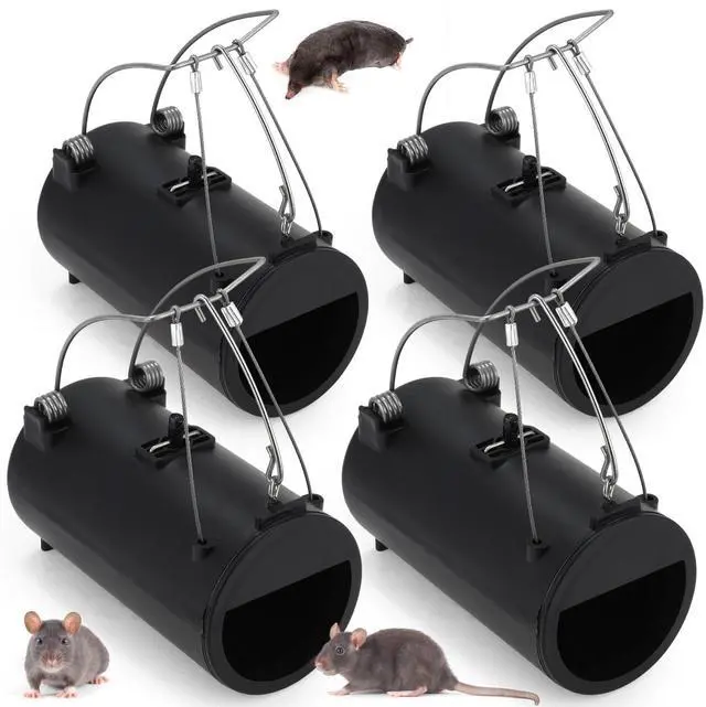 Main image of Black Hole Gopher Trap 6.7 Inch Tunnel Mole Traps Gopher Killer Outdoor Vole Traps Rodent Rat Stations Reusable for Lawn Yard Garden
