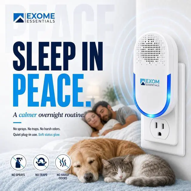 Alt view image 6 of 7 - Pest Repeller Wall Plug-in Most Effective Than Repellents - Get Rid of - Rodents, Squirrels, Mice, Rats, Bats, Roaches, Ants, Spiders, Bed Bugs, osquito, Insects, Fleas (4 Pack)