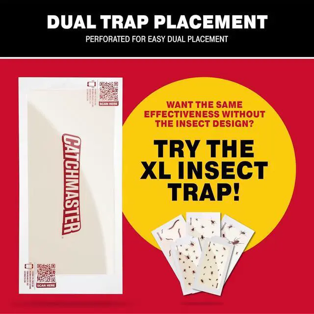 Alt view image 2 of 7 - Adhesive Bug Catcher, Cricket, Roach, Scorpion & Spider Traps for Home, Centipede Killer, Insect Glue Traps for House & Garage, Pest Control for Home