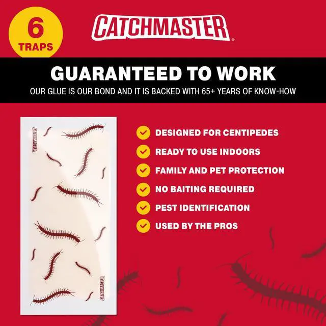 Alt view image 4 of 7 - Adhesive Bug Catcher, Cricket, Roach, Scorpion & Spider Traps for Home, Centipede Killer, Insect Glue Traps for House & Garage, Pest Control for Home