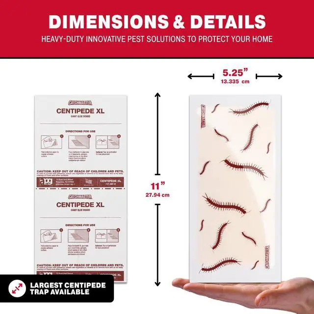 Alt view image 7 of 7 - Adhesive Bug Catcher, Cricket, Roach, Scorpion & Spider Traps for Home, Centipede Killer, Insect Glue Traps for House & Garage, Pest Control for Home