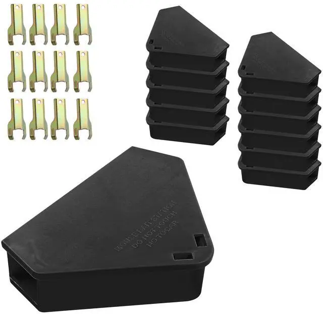 Main image of Mouse Station with Keys Black 12 Pack, Key Required Mouse Stations, Mice Stations, Keeps Children and Pets Safe Indoor & Outdoor