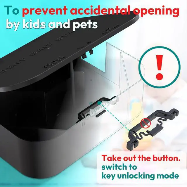 Alt view image 5 of 7 - Rat Station Box with 1 Key, Complete Rodent Solution Keeps Rats Away, Pet & Child-Safe, Lock & Key Available, Reusable & Long-Lasting, Indoor & Outdoor, 2 Pack