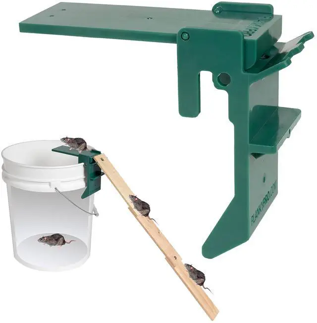 Main image of Walk the Plank Bucket Mouse Trap | Water-Proof | Durable ABS Material | Auto-Reset | 5 Gallon Bucket Compatible | Mouse Traps Indoor for Home | Bucket flip lid