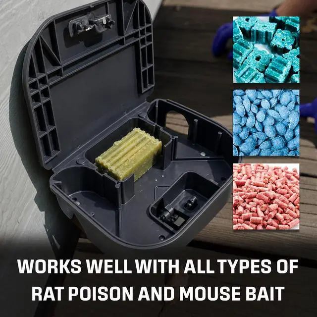 Alt view image 4 of 7 - Mice Bait Station Boxes (12 Pack, with 1 Key)