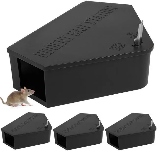 Main image of Rat Station Box with Keys, Rodent Station Keeps Rats Away, Keeps Children and Pets Safe, Key Unlocking, Reusable & Long-Lasting, Indoor & Outdoor