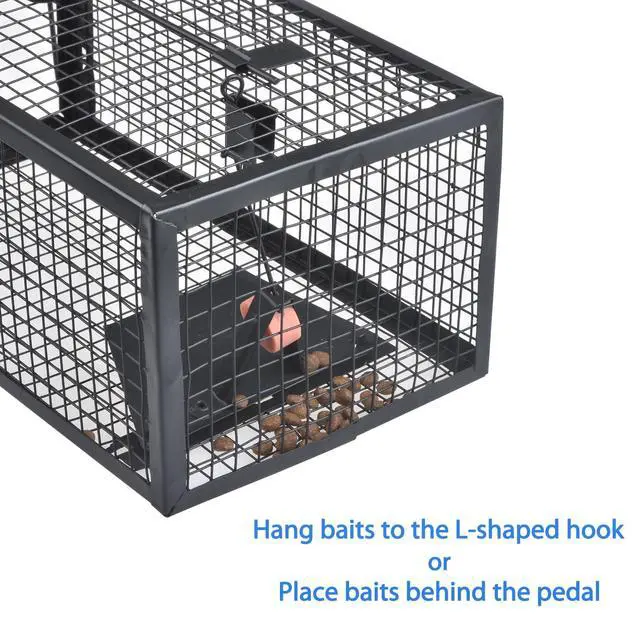 Alt view image 6 of 6 - Live Chipmunk Rat Trap Humane Vole Mouse Cage Trap