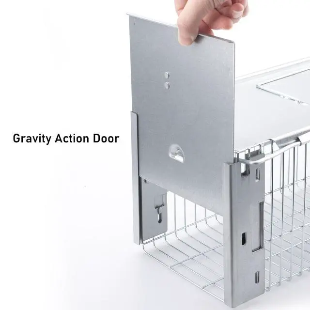 Alt view image 4 of 7 - Heavy Duty Squirrel Trap Chipmunk Trap Rat Trap and Other Similar-Size Rodents - 16.3 x 6 x 6.7