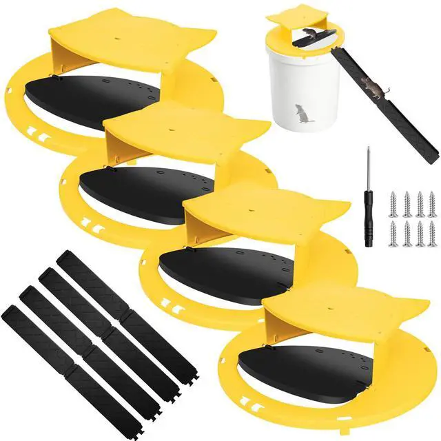 Main image of Mouse Trap Bucket Lid, 5 Gallon Bucket Lid Mouse Rat Trap, Multi-Catch, Auto Reset, Reusable Mice Trap Lid for Indoor Outdoor Use