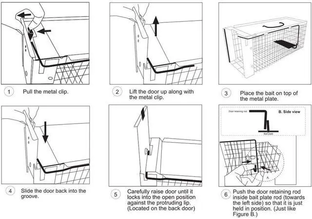 Alt view image 6 of 7 - Heavy Duty Squirrel Trap Chipmunk Trap Rat Trap and Other Similar-Size Rodents - 16.3 x 6 x 6.7
