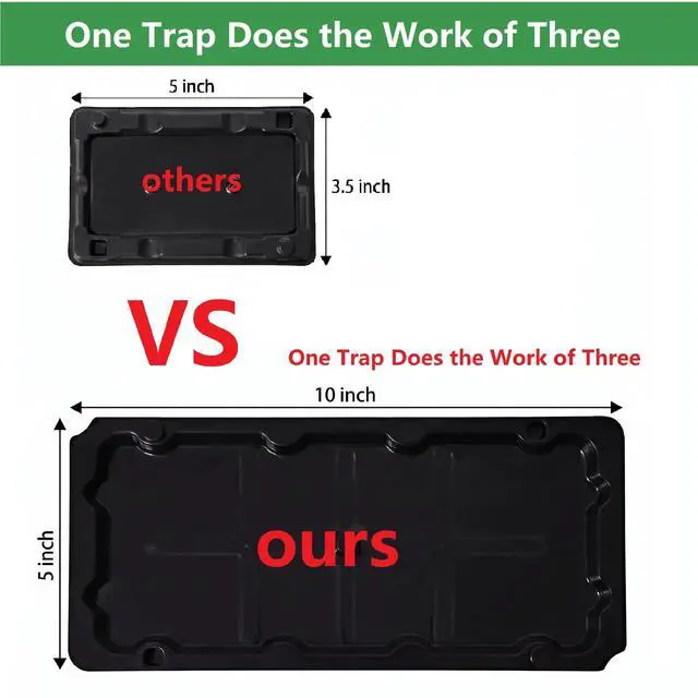 Alt view image 2 of 7 - 10 Pack Sticky Glue Mouse Trap Rat Trap Indoor for Home and Rats, Snake
