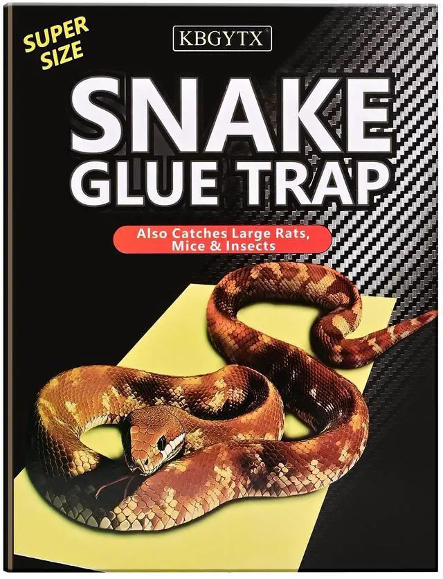 Main image of 4 Pack 10" x 16" Large Snake Glue Traps with Enhanced Stickiness, Snake Rat Sticky Pad Board for House Indoor Outdoor, Sticky Glue Traps for Snakes, Mice, Rats, Easy to Set