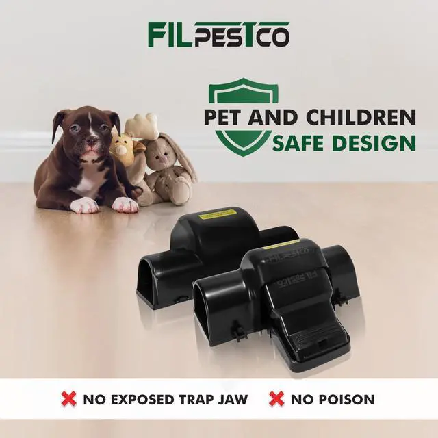Alt view image 5 of 6 - Large Rats Traps, Mouse Traps, Tunnel Snap Trap, 4 Count