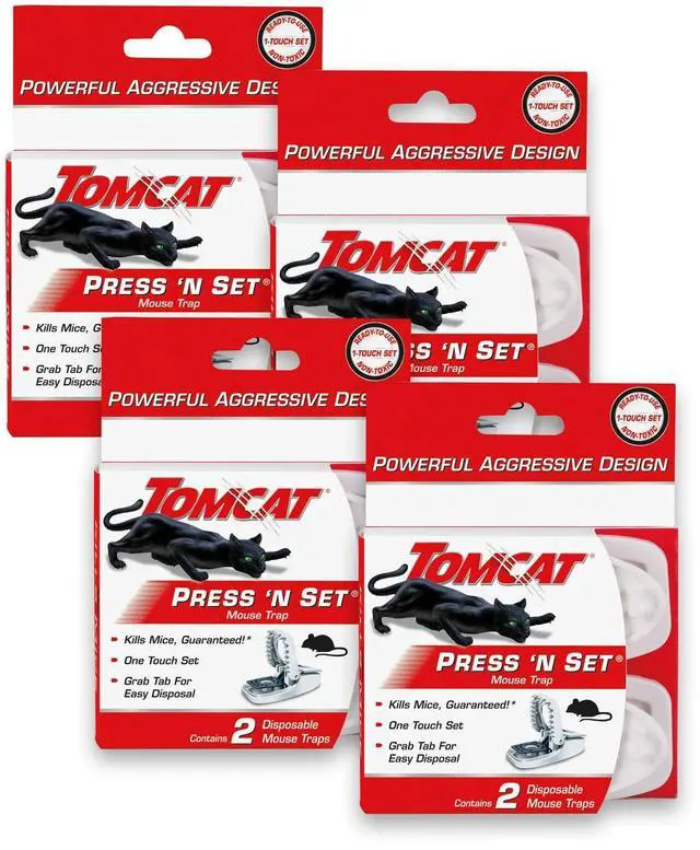 Main image of Press 'N Set Mouse Trap, 4-Pack (8 Traps)