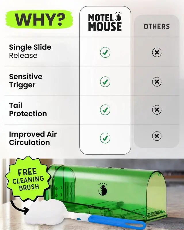 Alt view image 3 of 7 - Mouse Humane No Kill Mouse Traps Live Catch & Release - 2 Pack