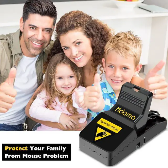 Alt view image 2 of 6 - Mouse Trap, Mouse Traps That Work Small Mice Trap Outdoor Indoor Best Snap Traps for Mouse/Mice Safe and Reusable 6 Pack Quick Kill Mice Traps