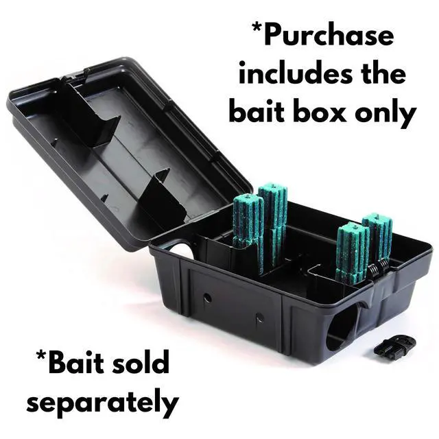 Alt view image 2 of 5 - Outpost Rat Bait Station | Single Station Targets Small Mice Up to Large Rats | Position Horizontal or Vertical | Made in USA