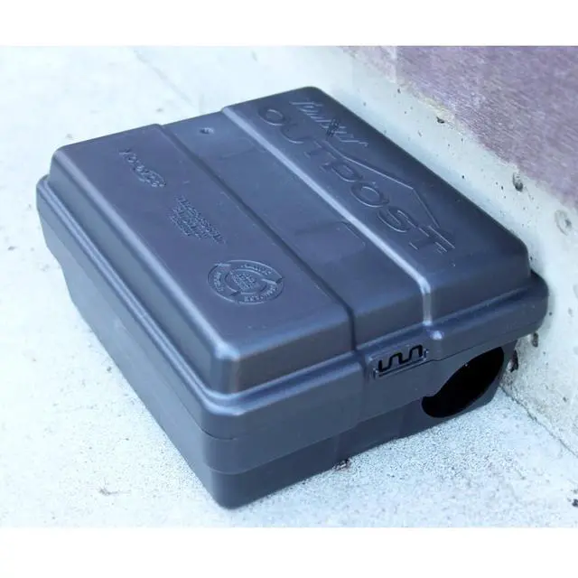 Alt view image 4 of 5 - Outpost Rat Bait Station | Single Station Targets Small Mice Up to Large Rats | Position Horizontal or Vertical | Made in USA