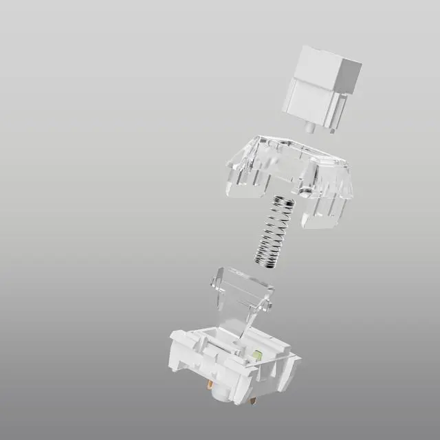 Alt view image 4 of 5 - Kailh Box White Pro Switches for mx Mechanical Keyboard,3-Pin Thick Clicky/Firm Response/Gaming/RGB/Crisp Sound Switches(Box White Pro 36pcs)