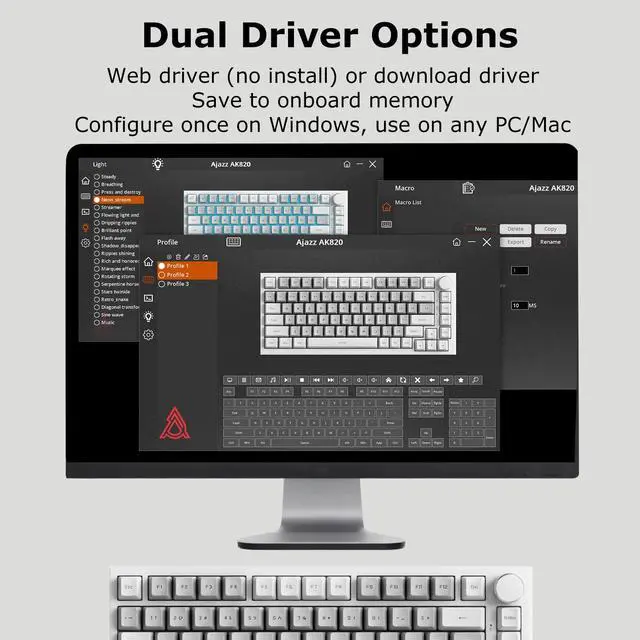 Alt view image 7 of 7 - Wired 75% Mechanical Keyboard, HP-Style Tactile, Hot-Swappable