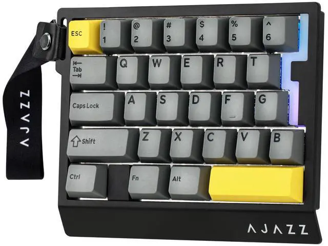 Main image of One Handed Gaming Keyboard, 8Khz Polling, 29 Keys Rapid Fast Wired Keyboard, SOCD & DKS, Magnetic Switch, Adjustable Actuation, RGB Backlits, Aluminum Plate (Black)