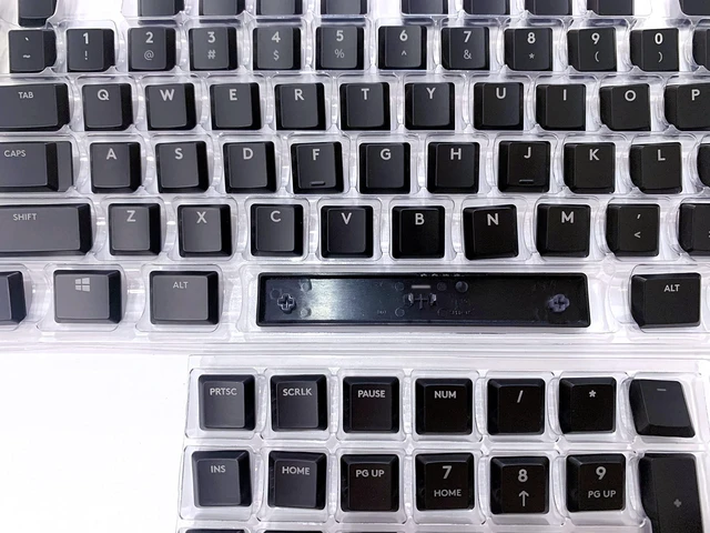 Alt view image 2 of 6 - forG915 complete set of 109 keycaps to replace Logitech G915/G913/G815/G813 TKL RGB mechanical gaming keyboard (black 109 keys) (G915 full set of keycaps (black))