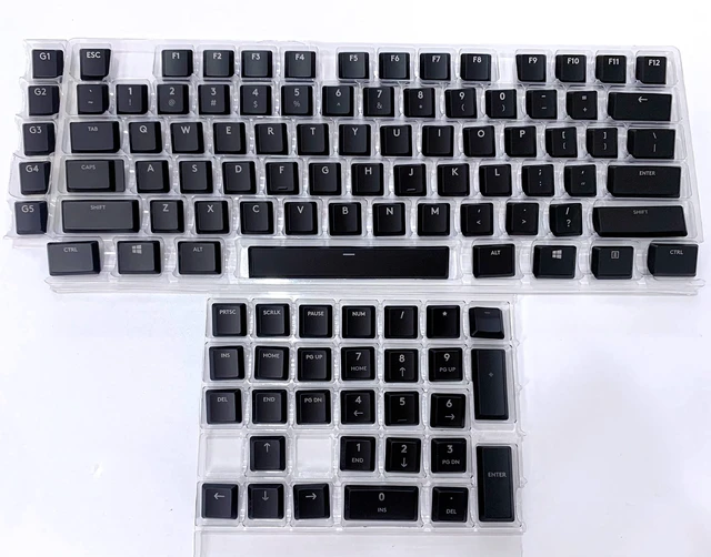 Alt view image 5 of 6 - forG915 complete set of 109 keycaps to replace Logitech G915/G913/G815/G813 TKL RGB mechanical gaming keyboard (black 109 keys) (G915 full set of keycaps (black))