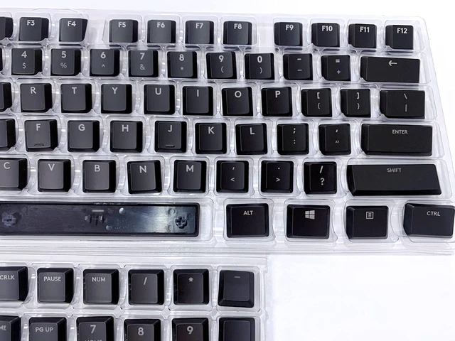 Alt view image 3 of 6 - forG915 complete set of 109 keycaps to replace Logitech G915/G913/G815/G813 TKL RGB mechanical gaming keyboard (black 109 keys) (G915 full set of keycaps (black))