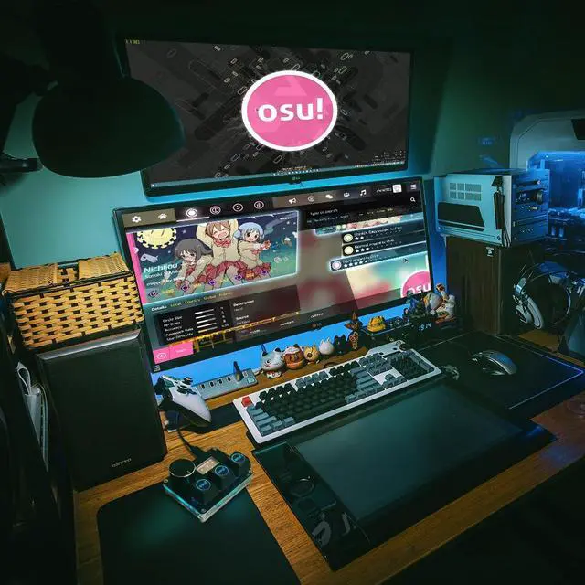 Alt view image 6 of 6 - SayoDevice O3C OSU Keyboard Rapid Trigger Hall Switches Magnetic Linear Switches Keyboard with Knob and Screen,Copy Paste,Shotcut,Macro Hotswap Mini Keypad. (with OSU keycaps-Black)