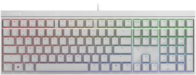 Main image of Wired Mechanical Gaming Keyboard with RGB-Lighting, Designed in Germany, Full Key Rollover, Anti Ghosting, Cherry MX2A Blue Switches, White