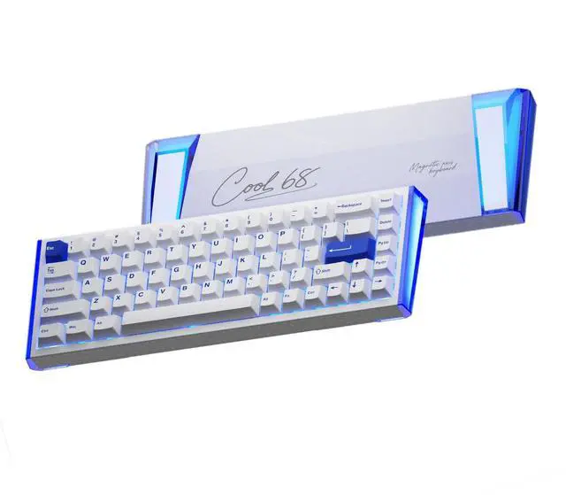 Main image of Hall Effect Magnetic Switch Gaming Keyboard with 8000Hz Polling Rate,Rapid Trigger,Adjustable Actuation,0.1ms Latency,SOCD,Gasket Mount,PBT keaycaps,Hot swappable,RGB Light